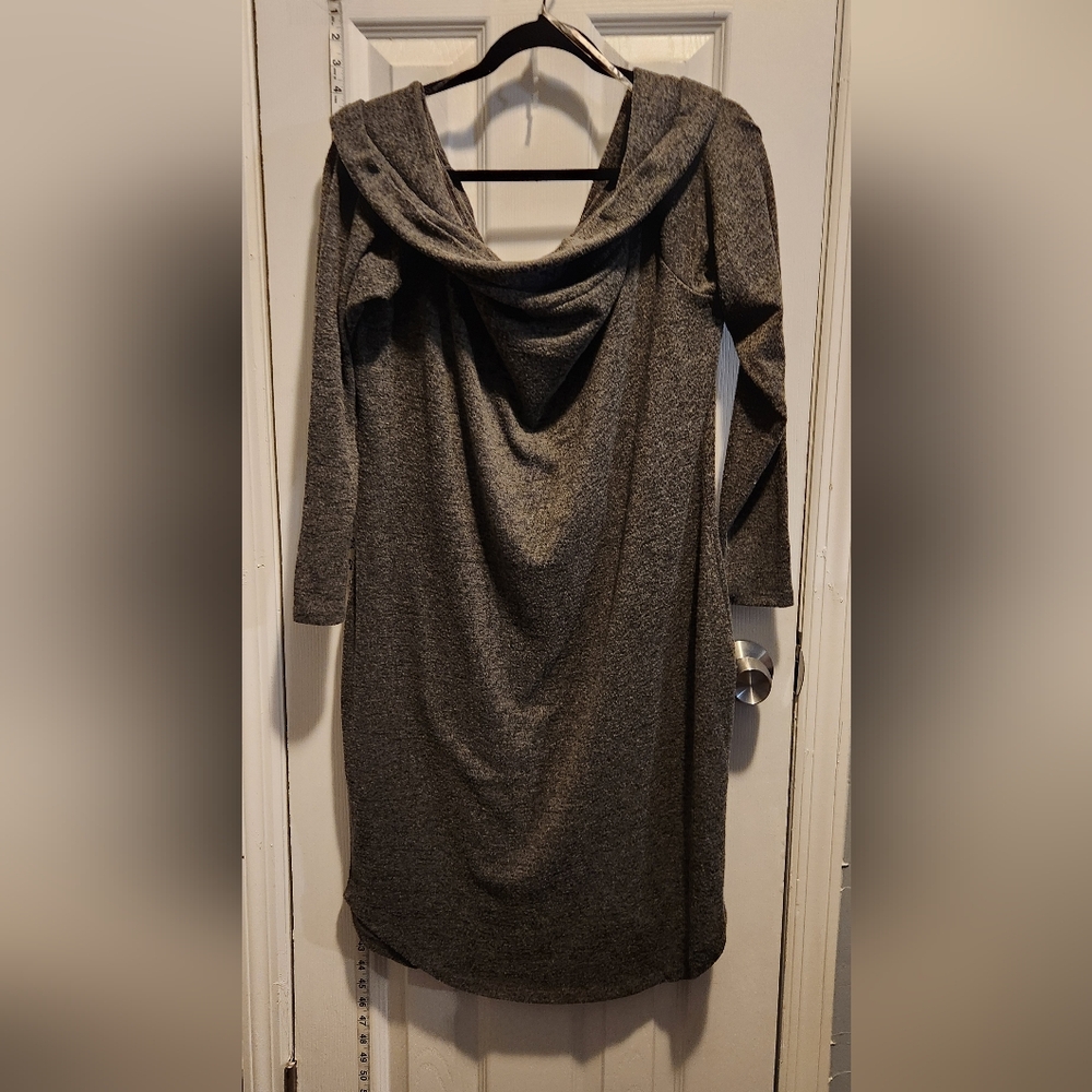 No Comment Plus Long Sleeve Sweater Dress